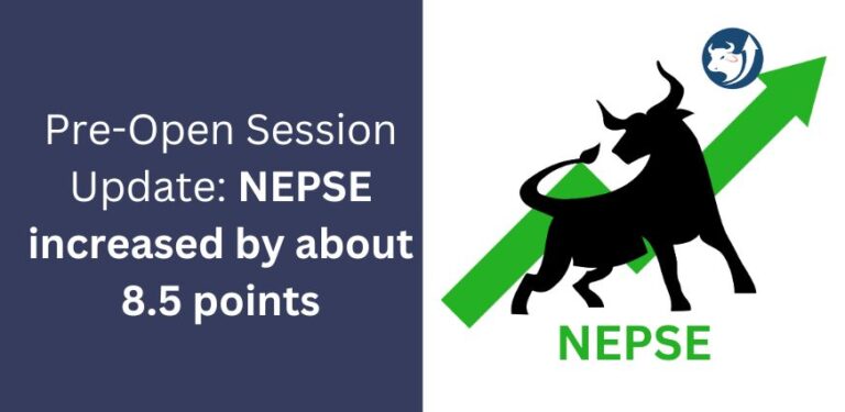 NEPSE increased by about 8.5 points