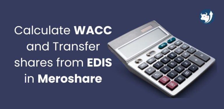 calculate WACC and transfer shares from EDIS
