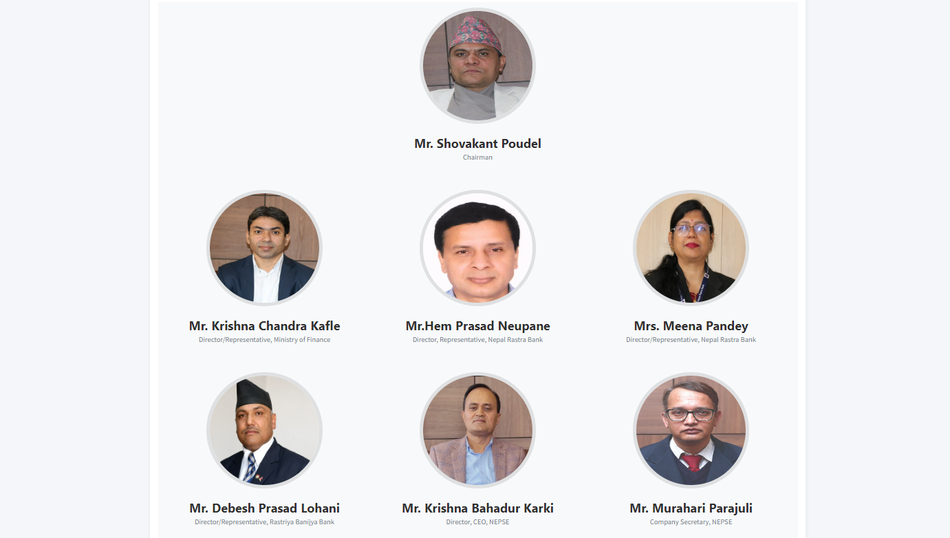 the Board of Directors of NEPSE