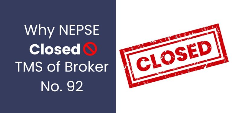 NEPSE closed the TMS of Broker No. 92