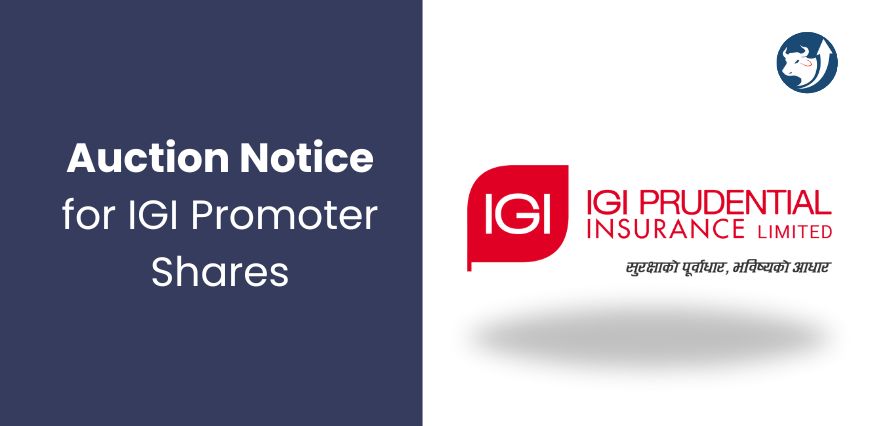 Auction Notice for IGI Promoter Shares