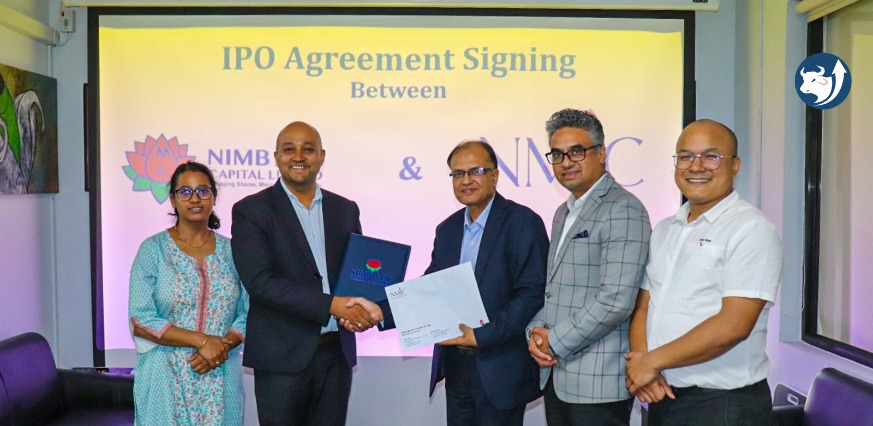 Nepal Micro Insurance Company and  NIMB Ace Capital IPO agreement Photo