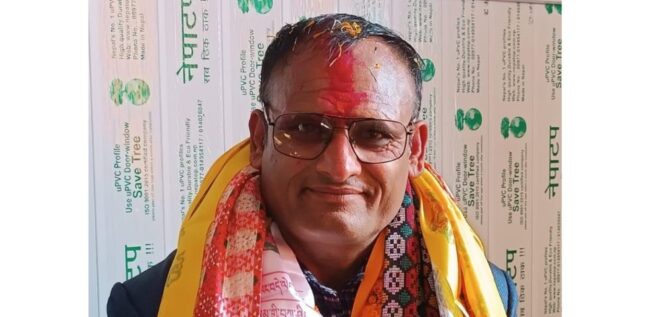 Arjun Prasad Tiwari (Nepali Congress) winner of By Election 2081