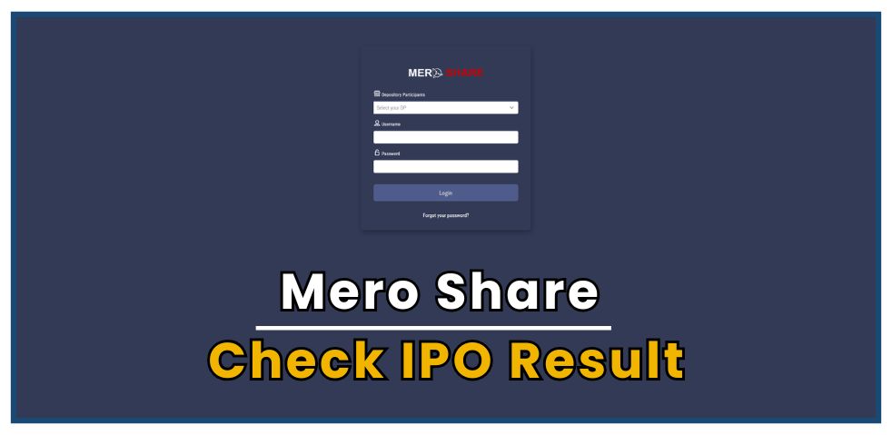 Check IPO Results in Mero Share