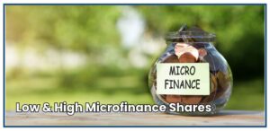 Low & High Microfinance Shares