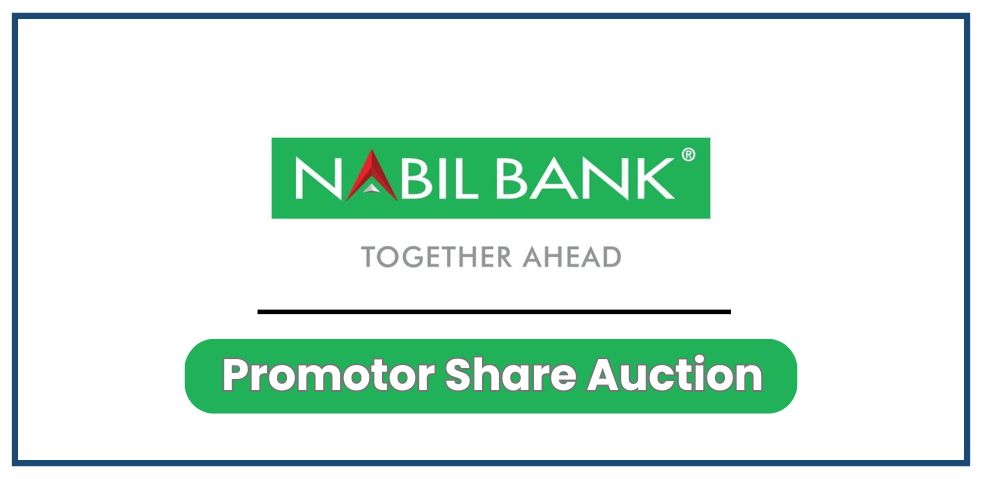 Promoter Share Auction Notice of Nabil Bank Limited