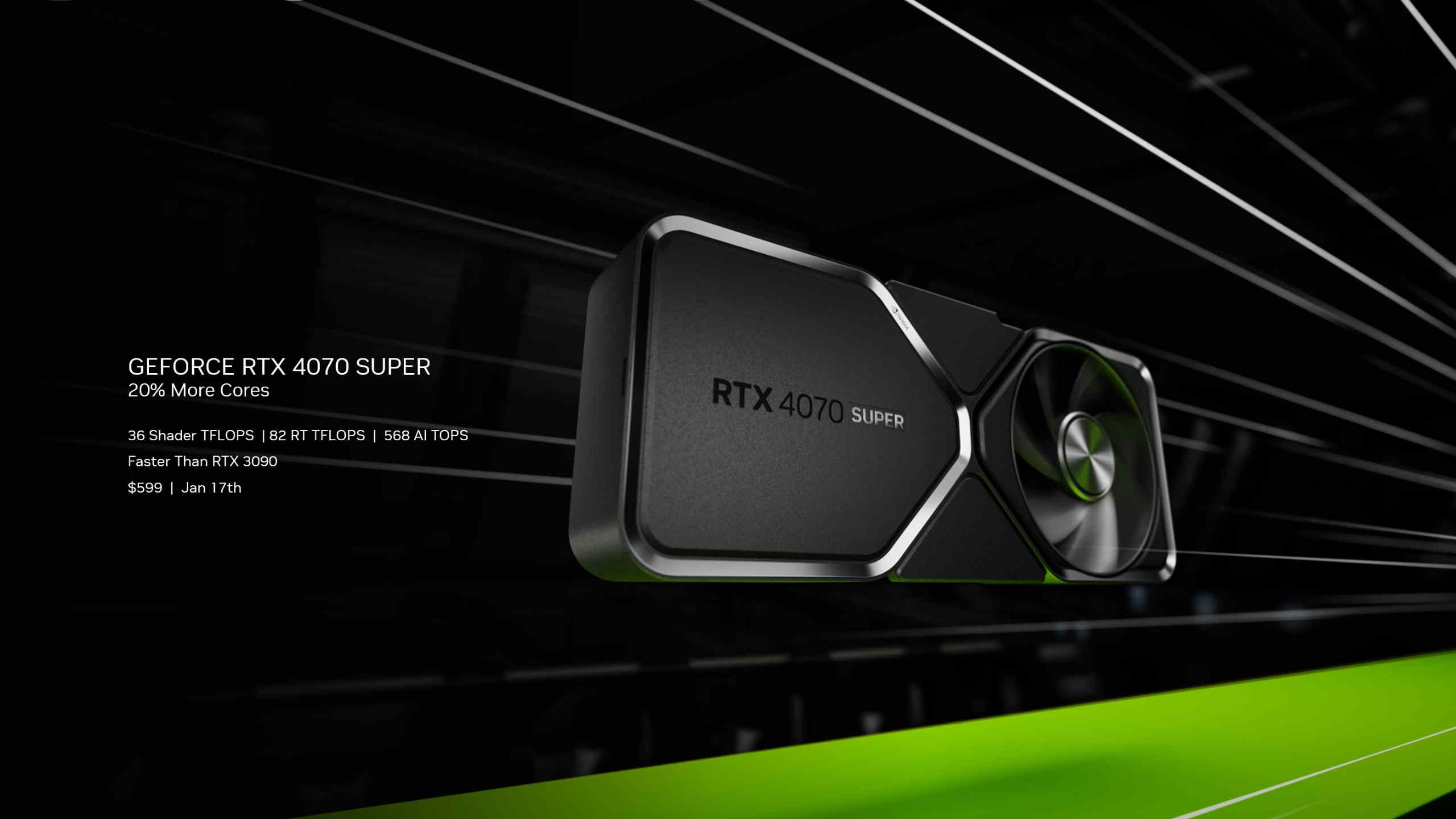 NVIDIA GeForce RTX graphics card showcasing advanced GPU hardware for gaming and AI performance.