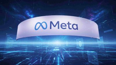 Meta Platforms logo reflecting solid fourth-quarter earnings and increased artificial intelligence spending