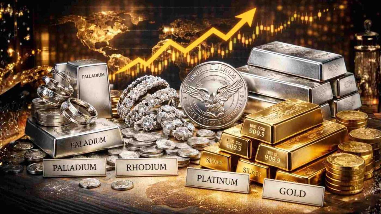 Precious Metals: Gold, Silver, Palladium, Rhodium and Platinum
