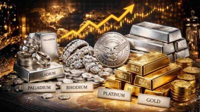 Precious Metals: Gold, Silver, Palladium, Rhodium and Platinum
