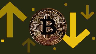 Bitcoin symbol as crypto markets drop following U.S. Treasury Secretary remarks