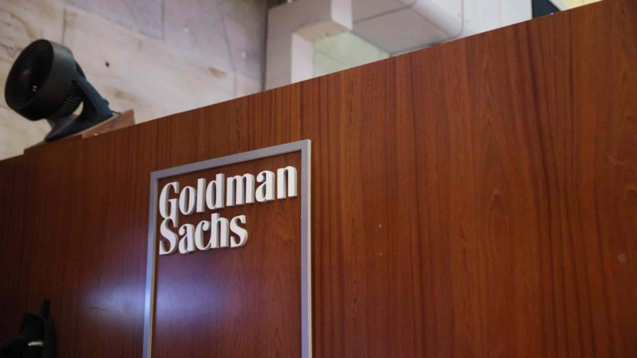 Goldman Sachs logo following resignation linked to Epstein email disclosures