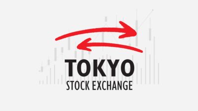 Tokyo Stock Exchange building as Japan shares fall amid broader Asian market gains